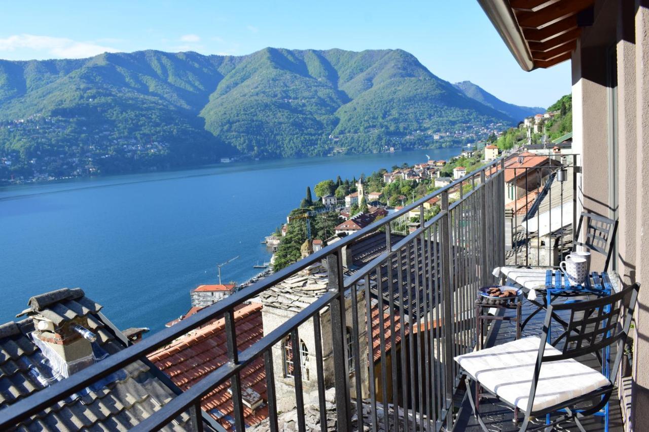 Romantic Home Stone With Amazing View Lake Of Como And Oleandra Laglio Luaran gambar