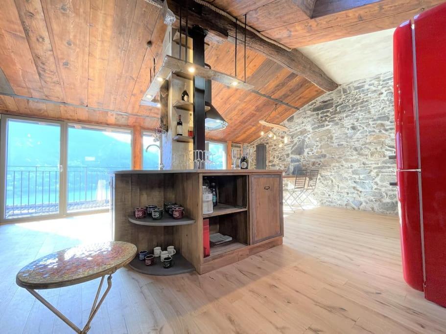 Romantic Home Stone With Amazing View Lake Of Como And Oleandra Laglio Luaran gambar