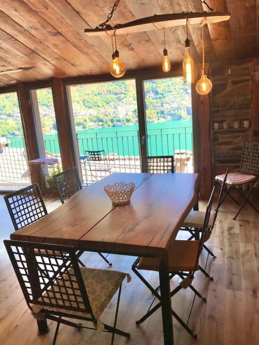 Romantic Home Stone With Amazing View Lake Of Como And Oleandra Laglio Luaran gambar