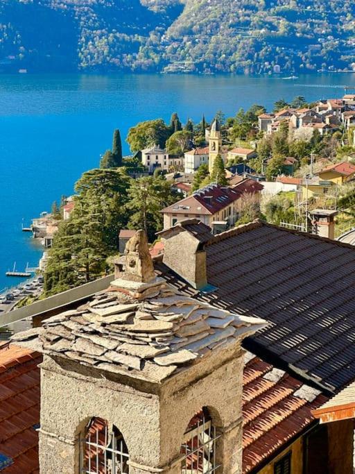 Romantic Home Stone With Amazing View Lake Of Como And Oleandra Laglio Luaran gambar