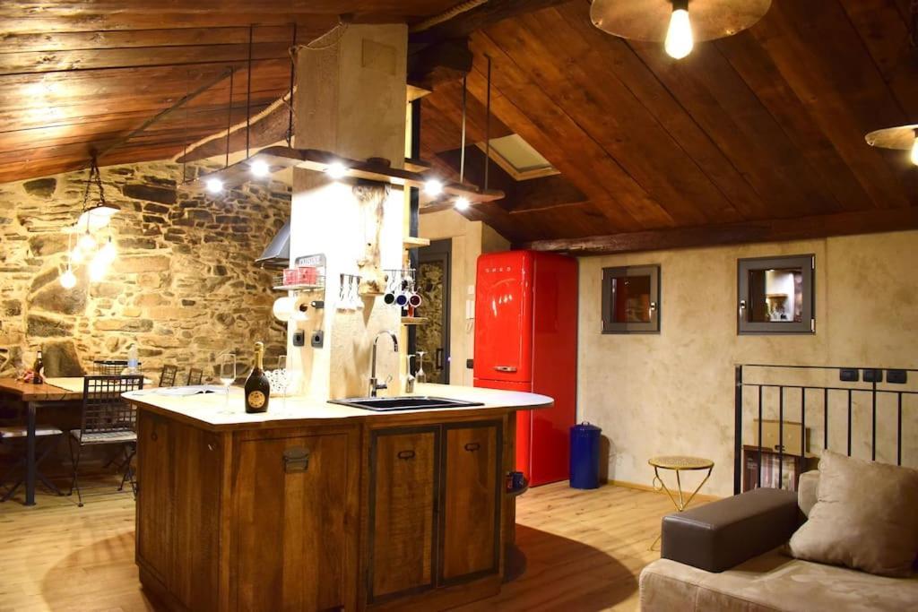 Romantic Home Stone With Amazing View Lake Of Como And Oleandra Laglio Luaran gambar