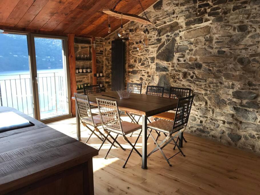 Romantic Home Stone With Amazing View Lake Of Como And Oleandra Laglio Luaran gambar