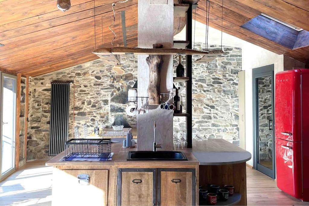 Romantic Home Stone With Amazing View Lake Of Como And Oleandra Laglio Luaran gambar