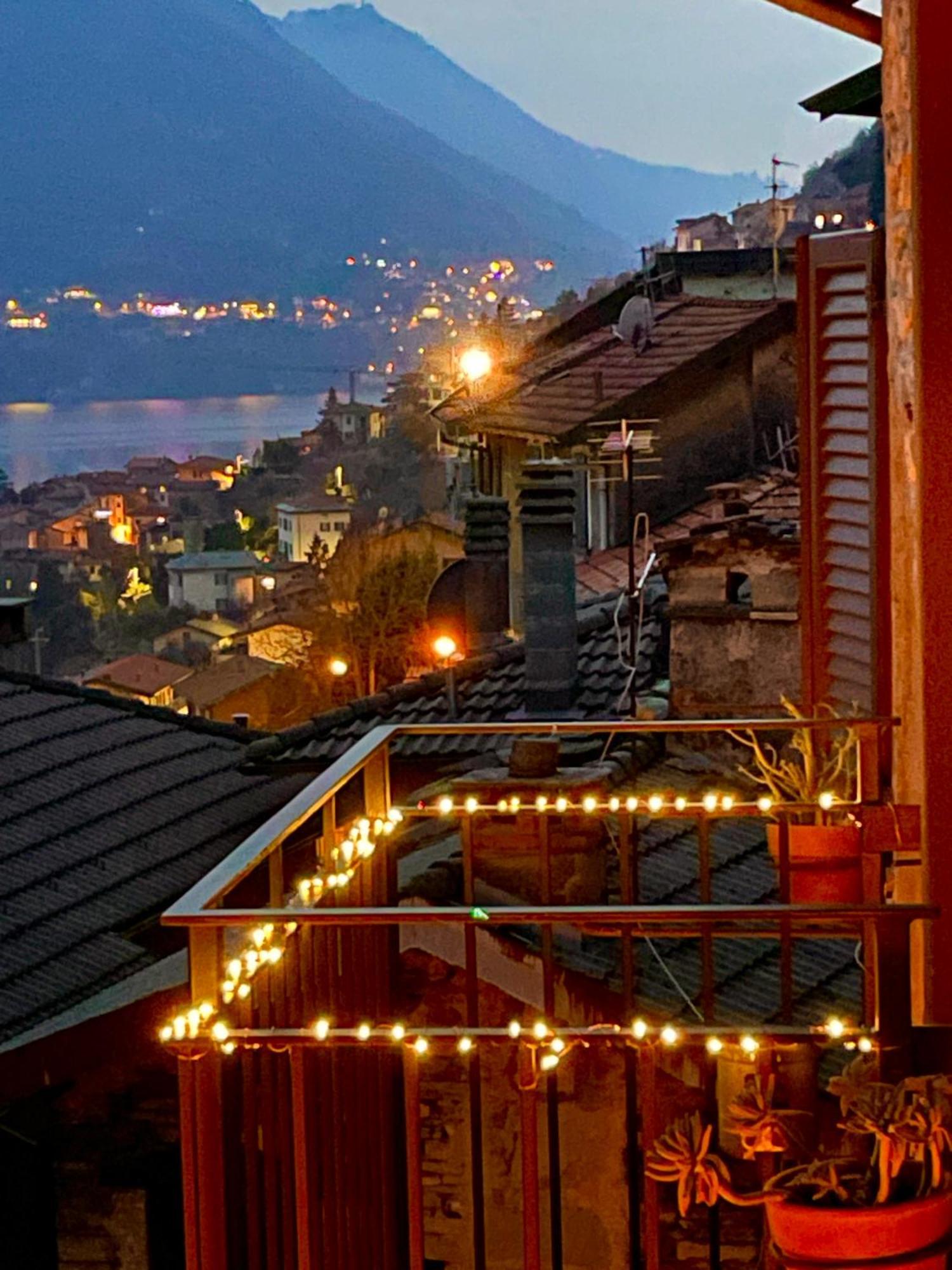 Romantic Home Stone With Amazing View Lake Of Como And Oleandra Laglio Luaran gambar